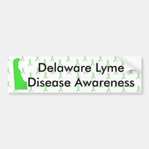 Delaware Lyme Disease Awareness Autoaufkleber