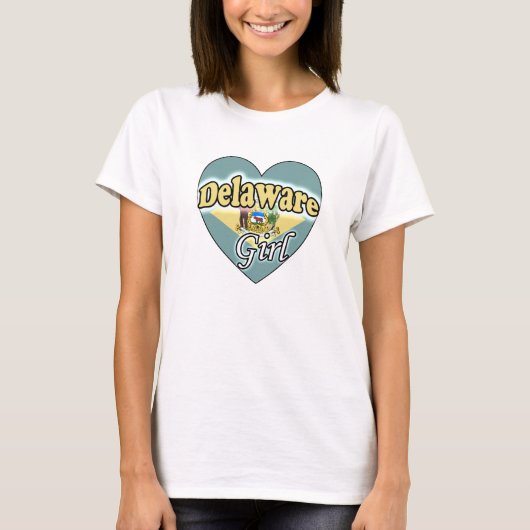 Delaware-Mädchen T-Shirt (Vorderseite)