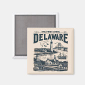 Delaware Magnet (Vorderseite/Rückseite)