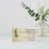 Delaware Map Business Card Visitenkarte (Stehend Vorderseite)