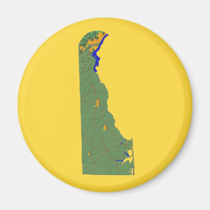 Delaware Map Magnet