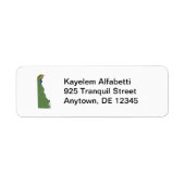 Delaware Map Return Address Label (Vorne)