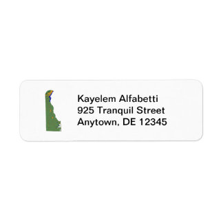 Delaware Map Return Address Label