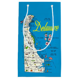 Delaware Map Small Gift Bag Kleine Geschenktüte