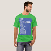 Delaware Map T-Shirt (Vorne ganz)