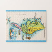 Delaware Maryland Vintage-Karte Puzzle (Horizontal)