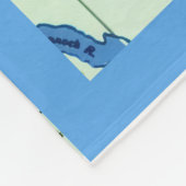 Delaware - Maryland Vintage Map Fleecedecke (Ecke)