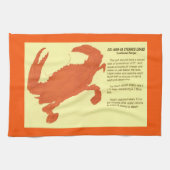 Delaware Maryland Virginia Crabs Recipe Geschirrtuch (Horizontal)