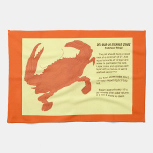 Delaware Maryland Virginia Crabs Recipe Geschirrtuch
