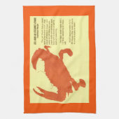 Delaware Maryland Virginia Crabs Recipe Geschirrtuch (Vertikal)