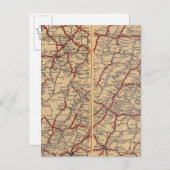 Delaware, Maryland, Virginia, West Virginia Postkarte (Vorne/Hinten)