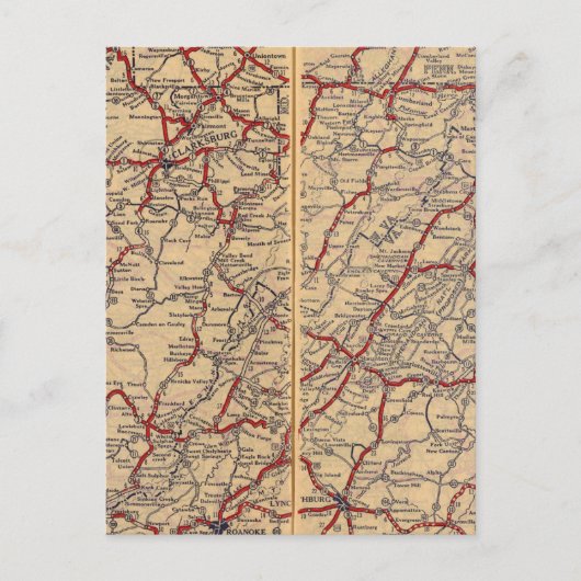 Delaware, Maryland, Virginia, West Virginia Postkarte (Vorderseite)