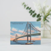 Delaware Memorial Bridge verbindet New Jersey Postkarte (Stehend Vorderseite)