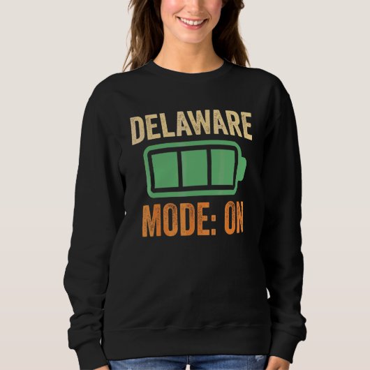 Delaware-Modus bei Batterie-Design Sweatshirt (Vorderseite)
