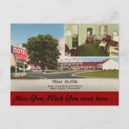 Delaware, Motel DeVille Postkarte