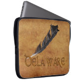 DELAWARE Native American Feaather Laptop Sleeve (Vorne Rechts)