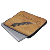 DELAWARE Native American Feaather Laptop Sleeve (Vorne Knopf)