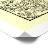 Delaware & North River Railroad Karte 1890 Poster (Ecke)