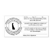 Delaware Notary Public Recognition Briefmarke Permastempel (Design)