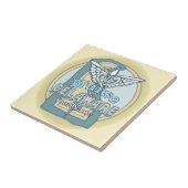 Delaware Nurse Caduceus Tile Fliese (Seite)