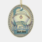Delaware Nurse Keramik Ornament (Rechts)