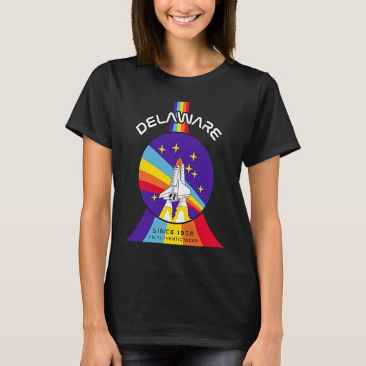 Delaware Outer Space Astronaut T-Shirt (Vorderseite)