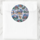 Delaware P Runder Aufkleber (Tasche)