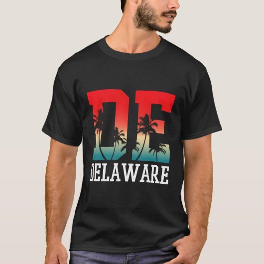 Delaware Palm Tree De T-Shirt (Vorderseite)