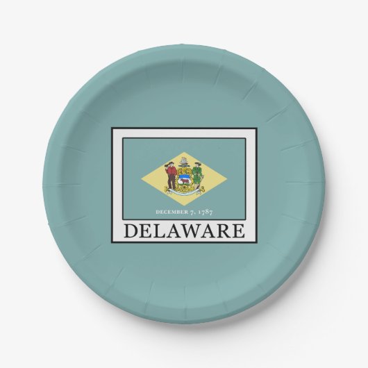 Delaware Pappteller (Vorderseite)
