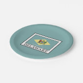 Delaware Pappteller (Schrägansicht)