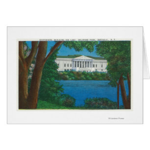 Delaware-Park historische Gbd und See-Ansicht