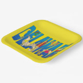 Delaware-Party-Papierplatte Pappteller (Gewinkelt)