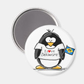 Delaware Penguin Magnet (Vorderseite/Rückseite)
