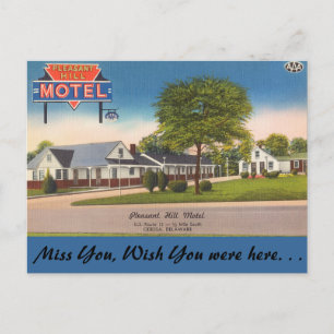 Delaware, Pleasant Hill Motel Postkarte