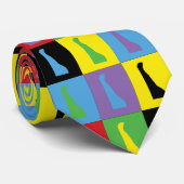 Delaware Pop Art Pattern Krawatte (Gerollt)