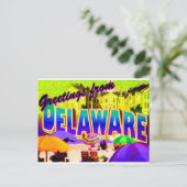 Delaware Postcard Postkarte (Stehend Vorderseite)