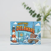 DELAWARE Postkarte (Stehend Vorderseite)