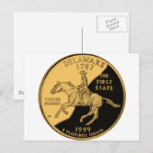 Delaware Postkarte (Vorne/Hinten)