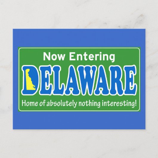 Delaware Postkarte (Vorderseite)