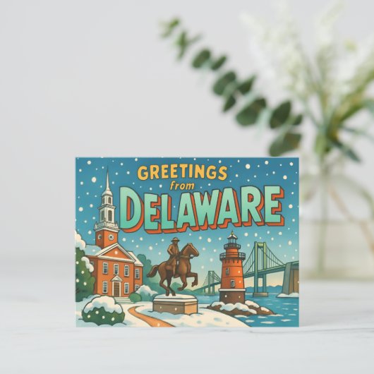 DELAWARE Postkarte (Stehend Vorderseite)
