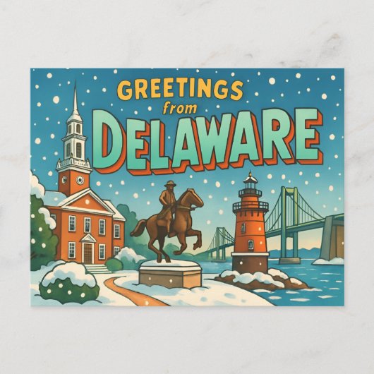 DELAWARE Postkarte (Vorderseite)