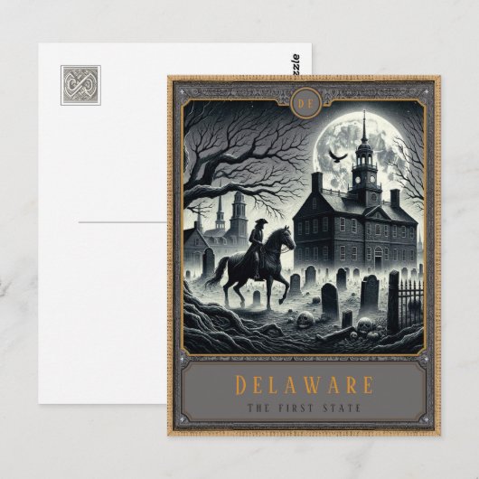 Delaware | Postkarte Gothic Art (Vorne/Hinten)