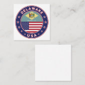 Delaware Quadratische Visitenkarte (Vorne/Hinten)