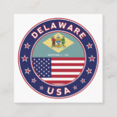 Delaware Quadratische Visitenkarte (Vorderseite)