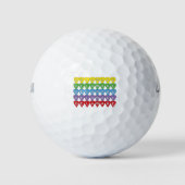 Delaware Rainbow Hearts Golfball (Vorderseite)