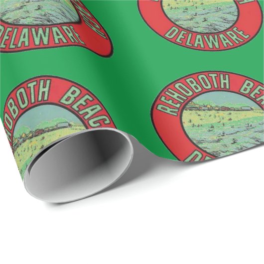 Delaware RehoBeide Beach, Geschenkpapier (Rolleneckpunkt)