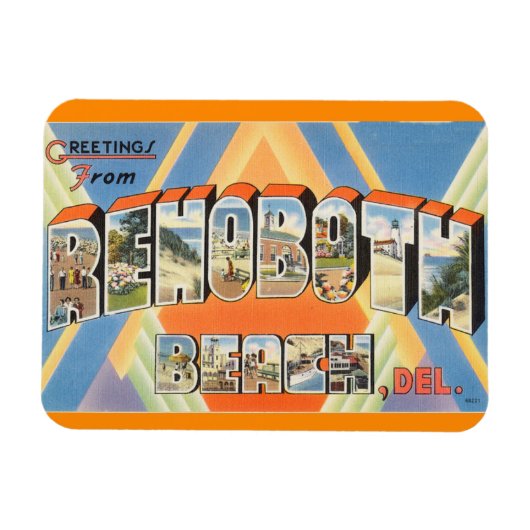 Delaware, RehoBeide Beach Magnet (Horizontal)