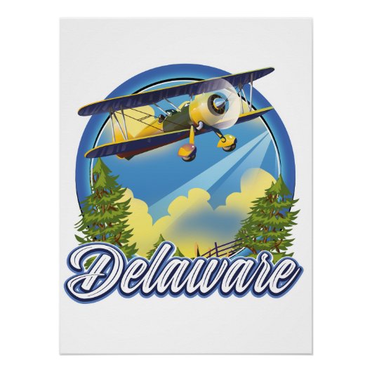 Delaware-Reiselogo Poster (Vorderseite)