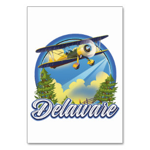 Delaware-Reiselogo Tischnummer
