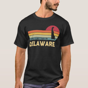 DELAWARE Retro Vintager US-Staat Karte Delaware Pa T-Shirt